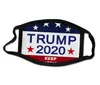 Amerikaanse voorraad 2020 verkiezing Trump Campagne Designer Gezichtsmasker Herbruikbare Zwarte Gezichtsmaskers Trump Print Protective Anti-Dust Mouth Cover