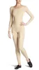 Damen-Lycra-Spandex-Bodysuit in Übergröße, Ganzkörperanzug, Tanz, Ballett, Gymnastik, Catsuit, für Erwachsene, Schwarz, langärmlig
