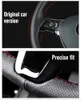 Suitable for BMW Z4 E89 2009-2016 steering wheel cover DIY hand-stitched black leather breathable and non-skid257b