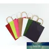 100 Pcs Kraft Paper Retail Shopping Merchandise Party Gift Bags 8"x4"x11" with Rope Handles