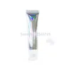 15 ml g holographique argent vide presser tube de brillant à lèvres en plastique récipient de brillant à lèvres 20 ml g bouteille d'emballage cosmétique 50 pièces 13293