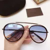 Nuevo lujo FT0748 Gafas de sol gafas de sol de diseño Curtis para hombres, mujeres, diseño, gafas de sol de moda, pilotos, gafas con montura, estilo de verano con caja