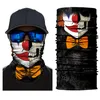 Halloween Koszulka Maska Scarf Joker Headband Balaclavas Czaszki Masquerade Maski do Motocyklu Narciarskiego Kolarstwo Wędkowanie Sportów Zewnętrznych FY6098