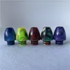 6 typen kleurrijke korte brede boring hars bullet 810 510 528 druppel tips mondstuk voor tfv8 tfv12 grote baby