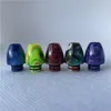 6 Types Colorful Short Wide Bore Resin Bullet 810 510 528 Drip Tips Mouthpiece for TFV8 TFV12 Big Baby