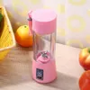 380ml USB Rechargeable Portable Blender Mixer 6 Blades Lemon Vegetable Fruit Juicer Squeezers Sea Shipping UPS OOA8305