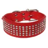 Strass Inlay Couro Choker encantos Pet cristais colar cute cão gato filhote de cachorro ajustável Leash Buckle Coleiras 38 5br5 G2