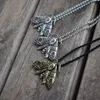 12 pièces tête morte collier papillon insecte lune papillon pendentif collier Sanlan bijoux