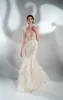 2021 Robes de mariée Sermy Sirène Sexy Deep V cou PEUILLES COU PEUILLES DE DACE DE LA DACE ROMES NIVERS Robes de mariée à lacets à lacets
