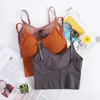 Sport yoga reggiseno reggiseno donne gilet fitness imbottito sexy in esecuzione palestra reggiseno filo libero traspirante sonno sport antiurto