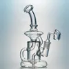 Usine Vente Klein Tornado Percolateur Bong En Verre 8 Pouces Recycleur Conduites D'eau 14mm Femelle Joint Huile Dab Rigs Avec Quartz Banger Ou Bol