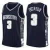 la escuela secundaria Allen Iverson 3 maillot verde superior Universidad gris para hombre barato al por mayor jerseys del baloncesto bordado Logos S-XXL 99