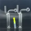 billige Mini-Glasöl Brennerrohr für Dab Bohrinsel Bongs Shisha-Rauchen Wasserleitungen und Kurzsilikonschlauch