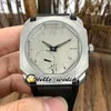 New Titanium Steel Case Octo Finissimo 102711 BGO40C14TLXTAUTO Gray Dial Miyota Automatic Mens Watch Gray Leather Strap Watches Hello_watch