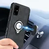 Hybrid 360 graden roterende ringhouder Schokabsorberende zaak Magnetische auto Mount voor Samsung Galaxy S20 Ultra S20 Plus Note 10+ S10 S10E S8 S9