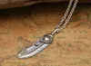 925 argent Sterling vigne vierge marie plume aigle hommes femmes collier pendentif bijoux 9785800