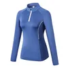 Lu Lu Autumn Yoga Topps Winter Women's Sports Long Sleeve Fiess Running Shirt Workout Clothes High Elastic Tights Quick-Dry Stand Collar Sweater