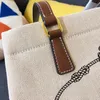 Mode Klassische Handtaschen Geldbörse Mama Einkaufstasche Strandtasche Kalbsleder Griff Leinwand Leinen Umhängetaschen P hause Große Kapazität T150U