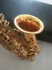 Saxofón Alto dorado de la mejor calidad YAS875EX Japón Marca Saxofón Alto E-flat instrumento de música con boquilla profesional