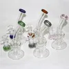 Hookahs 7.4 "Glas Bong Beker Bongs Pipe Oil Rigs Water Pipes Bubbler Car Caps Dabber Tools