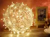 Guirlande lumineuse led en forme de boule de rotin, luminaire décoratif d'extérieur, idéal pour les fêtes de noël, 20cm, 30cm, 100, nouveauté