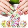 Nail Art Decorations Soft Polymer Clay Fruit Slices Mixed Flower Fruit Patterns Colorful Cartoon D Nail Art DIY Decoration Tool