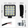 Led Work Light Bar Bright Beam 27W 42W 48W Waterproof Car LED Working Headlight For Tractor Truck 4x4 SUV ATV 12V 24V