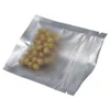 7.5*10cm Matte Black / Clear Front Zipper Bags Resealable Zip Aluminum Foil Plastic Bag Food Grocery Packing Mylar
