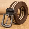 Military Tactical Belt Men Canvas Belts for Jeans Male Casual Metal Pin Detachable Buckle Straps Belt ceintures 140 150 160 cm LJ200901