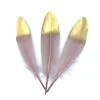 5-7 inches Gold Plated Feathers For Christmas & Wedding Party Decoration & DIY Handicrafts Accessories Home Decoration DHL Free Shipping