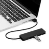4-Port USB 3.0 Ultra Slim Daten-Hub Externer High-Speed-Splitter für Laptop, Notebook-PC, USB-Flash-Laufwerke JK2008XB