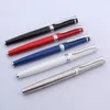 العلامة التجارية عالية الجودة 3035 Metal Blue Silver Trim Rollerball Pen Elegante Signature Ball Point Ink Stationery Supplies1