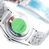 New NIce Automatic 2813 Movement 40MM Smooth Bezel Watch Watches Stainless Steel Blue Lume Dark Rhodium Dial Mens Wristwatches