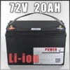 batería de iones de Scooter eléctrico 72V 20AH de litio Li 84V estuche estanco al agua paquete de la batería
