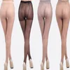 Kobiety jedwabne skarpetki Summer Seksowne oddychające elastyczne rajstopy Slim Stockings High talia Butterfly Fork Tight5490066