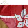 Chine Hong Kong Drapeau national Pays 3 * 5 pi (90cm * 150cm) Bannière polyester décoration drapeau volant jardin maison