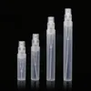 2 ml 3 ml 4 ml 5 ml Mini Plastik Sprey Parfüm Şişesi Doldurulabilir Süngü Şişeler Atomizer Protable Kozmetik Konteyner