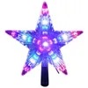 Semester Julgran Top Färgbyte Fem-spetsig Star Light Outdoor Garden Decoration Tree Top Multifunktionella LED-lampor