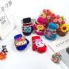2020 New Kids Size Cute Knit Mittens Winter Warm Thick Gloves And Lovely Cartoon Design Doll For Ornament With Hang Rope