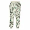 Pantalon Streetwear hommes femmes pantalons décontractés drôle 3D argent Dollar imprimé survêtement pantalon unisexe Rock Punk Hip Hop pantalons de survêtement surdimensionnés