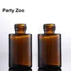 240 x 30 ml klare gefrostete flache Schulter -Essence -Tropfenflasche 1oz Bernstein ätherische Öl Jar Container309Z8914993