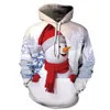 Mens kläder Homme Hooded Sweatshirts Mens Kvinnor Designer Hoodies High Street Christmas Print Hoodies Pullover Vinter Sweatshirts