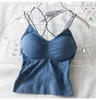 2020 Top Curto Mulheres Sexy Cut Lace oco Out Bra bustier Strappy Cruz recortada Blusas Bandage Halter Preto Tops Camis Branco