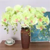 Ny stor storlek Artificial Silk 8 Head Farterfly Orchid Home Living Room Golvdekoration Fake Flower Wedding Scene Layout302D