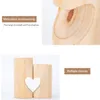 Natural Wood Tea Light Candle Holders Heart-Shaped Romantic Candle Holders Cute Decorative Wedding Decor Home Decor