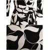Vrouwen elegant potlood kantoor jurk vrouwelijke mode wit zwart print designer retro robe femme werkslijtage v-hals jurken vestidos