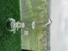 Bang en verre Twin Cage Junior pipe à eau 31,5 cm de hauteur 3-5 mm d'épaisseur Bubbler