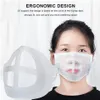 3D Silicone Mask Bracket Lipstick Protection Stand Pad Inner Stöd för att förbättra andningen smidigt masker Verktygs tillbehör 4 stilar LJJP319