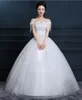 One Shoulder Wedding Dress 2019 New Korean Bride Plus Size Dress Boat Neck Off The Shoulder Vestido De Noiva
