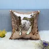 32 färger glitter sequin pillowcase sjöjungfru kudde täcke kudde magisk kasta kuddehus hem dekorativa bil soffa kudde bwc1061